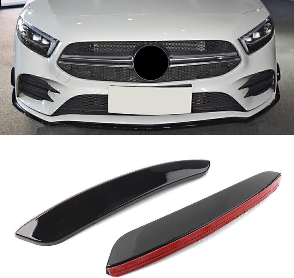 ya 4 8.14 Front Bumper Lip Spoiler Splitter for Benz A-Class W177 A180 A200 A220 A35