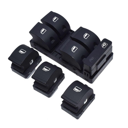 ya 4 8.8.2 4-Piece Master Passenger Power Window Switch Panel Set for Audi A4 2002-2008 