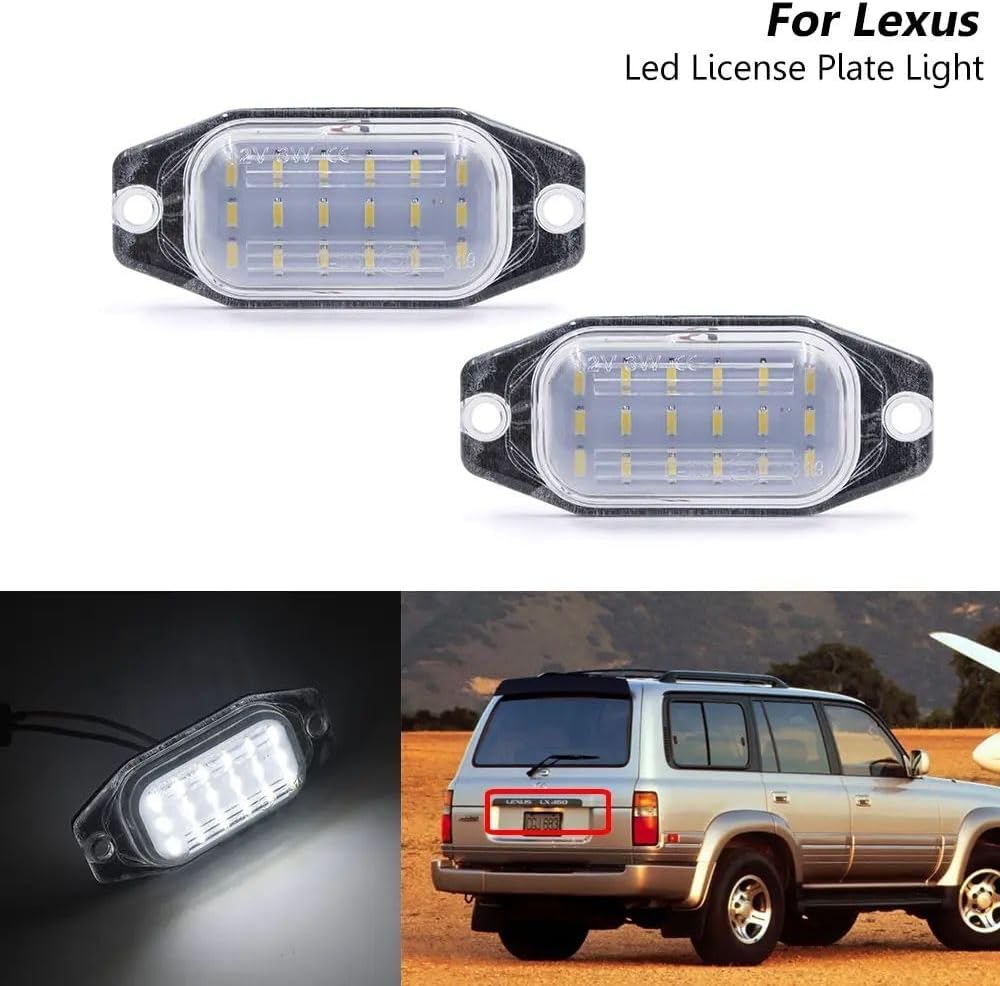 ya 13 9.15 baidi 2x License Plate Light 8127 124010/660110 For for for Lexus LX450 for Toyota Land/FJ Cruiser