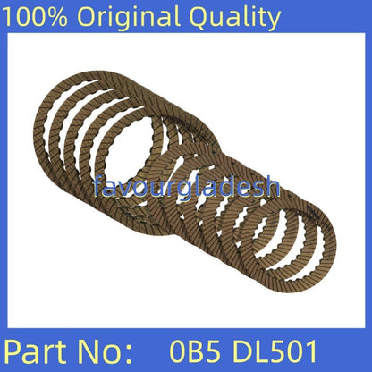 ya 10 9.16 baidi 11X 0B5 DL501 Automatic Transmission Clutch Friction Kit for VW for Audi DSG 7 Speed -