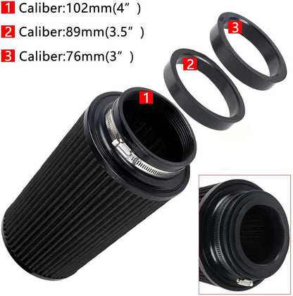 ya 13 9.15 baidi 3, 3.5, 4, 10.5 Tall Black Per for MAN ce High Flow Cold Air Intake Air Filter