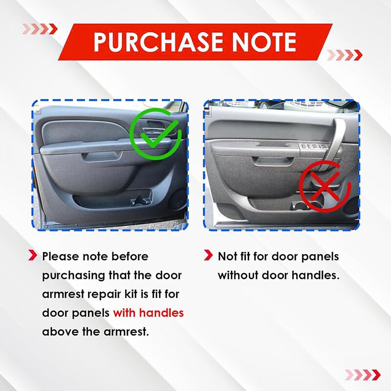 ya 5 8.24 baidi Door Panel Handle Armrest Repair Driver fit for GMC for Sierra for Chevrolet for Silverado Tahoe