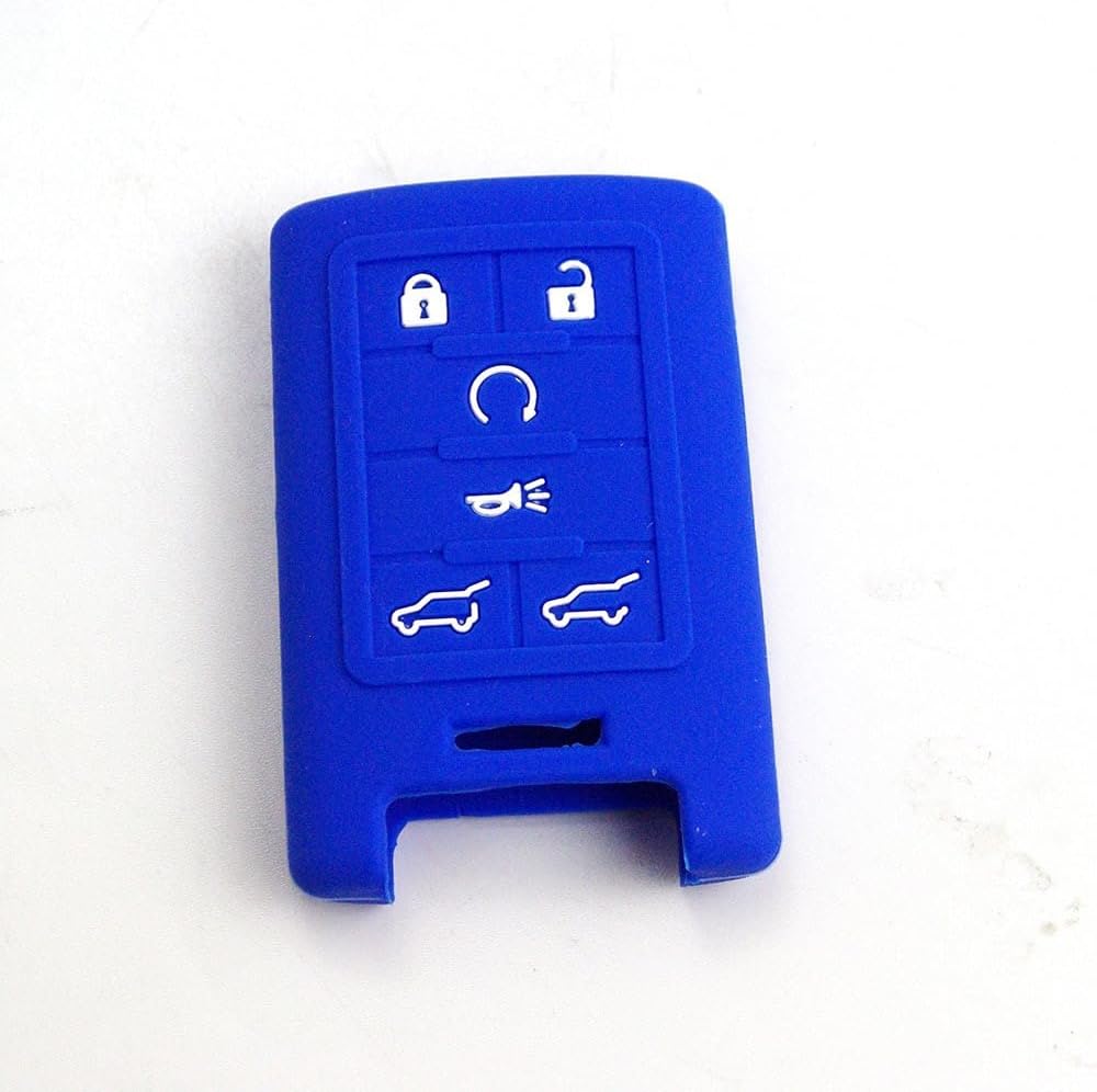 ya 5 8.24 baidi New Silicone Key Cover Shell 6 Buttons for Cadillac for Escalade Remote for Smart Key