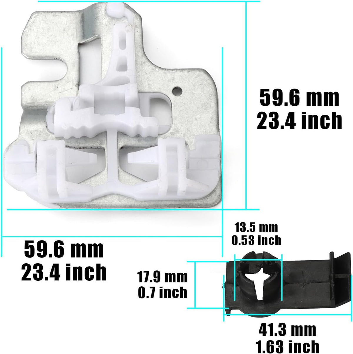 ya 12 10.8 baidi 4x Front Left and Right Window Regulators Repair Parts Set Fit for BMW X5 E53