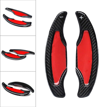 ya 4 8.8.2 Carbon Steering Wheel Shift Paddle Extension Left+Right Fit for Cadillac ATS ATS-L