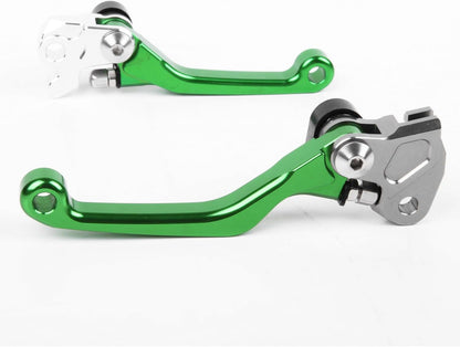 ya 11 9.14 baidifor Kawasaki KX250 2000-2004 Clutch Brake Levers Pivot Green US 2003 2002 2001