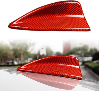 ya 6 8.14 Red Carbon Fiber Shark Fin Antenna Cover Fit for BMW 1 3 Series E82 E46 E90 E92 M3