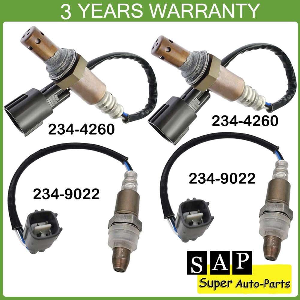 ya 4 8.8 Set of 4 Oxygen Sensor for Toyota Tacoma 2011-2012 2.7L L4 RWD Automatic Trans.