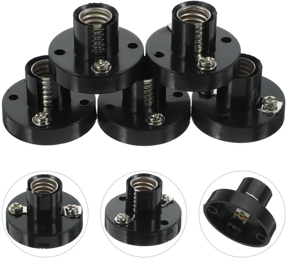 ya 14 9.20 baidi 5PCS Bulb Holders E10 Sockets Light Bulb Holder Screw Lamp Holders E10 Lamp-1