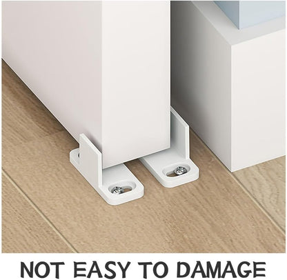 ya 26 10.21 baidi 4 Sets Barn Door Guide Bottom Floor Sliding Guides Track Stopper