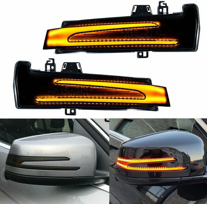 ya 4 8.8 Sequential Amber Turn Signal Side Mirror LED Lights for Benz W176 W246 W204 W212