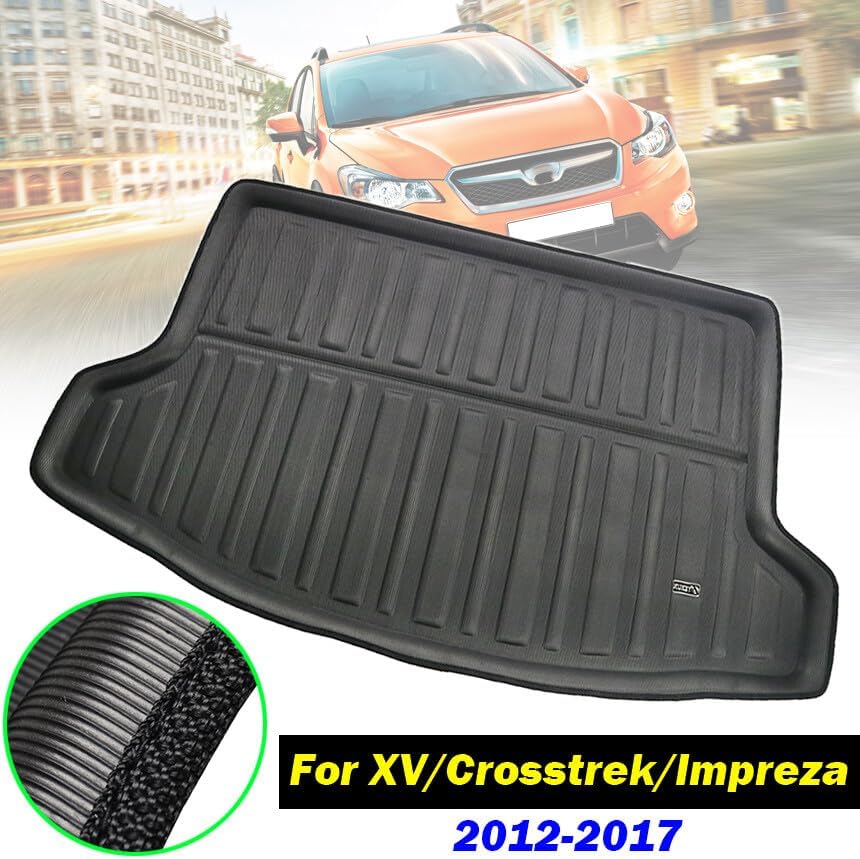 ya 7 8.24 baidi Cargo Boot Liner Mat Trunk Floor Tray Carpet for Subaru XV for Impreza 2012-2017