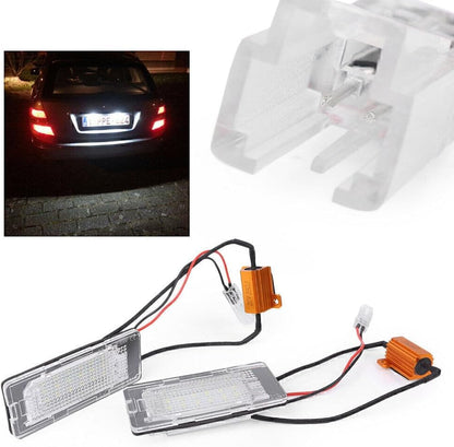 ya 13 9.15 baidi 2pcs 18LED No Error License Plate Lights for VW Touran Touareg Polo Jetta 2