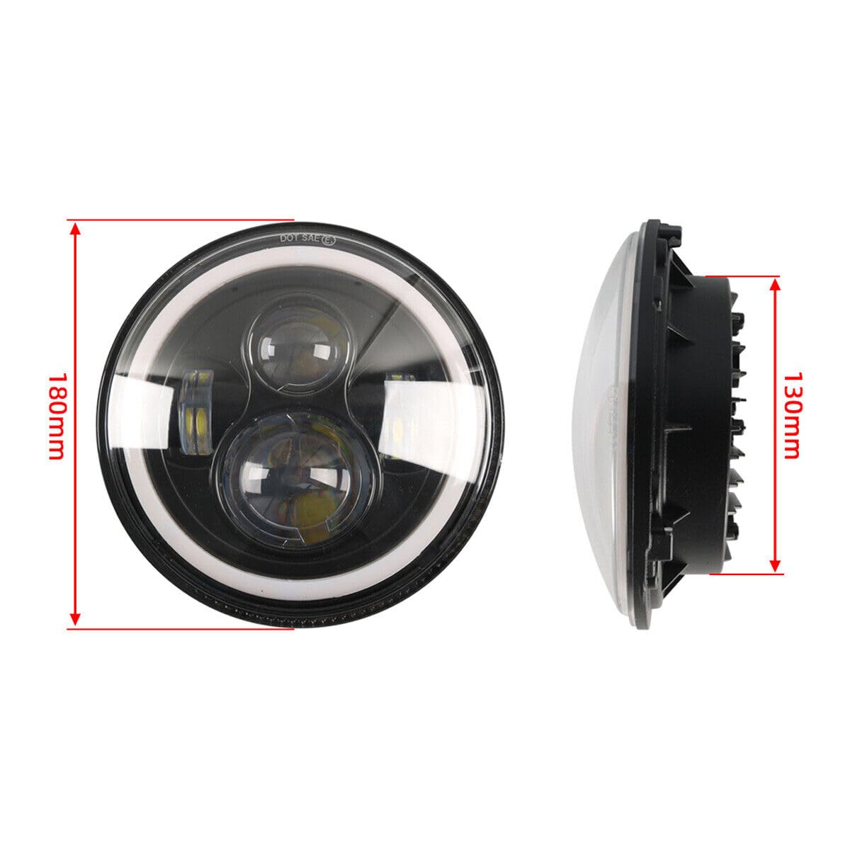 ya 4 8.8 7-inch LED Headlight/Modified Headlight Harness Suitable for Jeep Hummer for Yamaha 