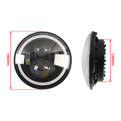 ya 3 8.24 baidi 7-inch LED Headlight/Modified Headlight Harness Suitable for Jeep Hummer for Yamaha 