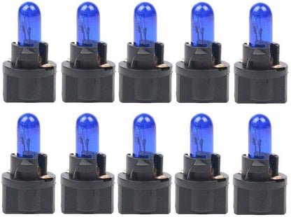 ya 4 8.8 10 Pack Blue T5 SMD Car LED Dashboard Instrument Interior Light Bulbs Accessories 