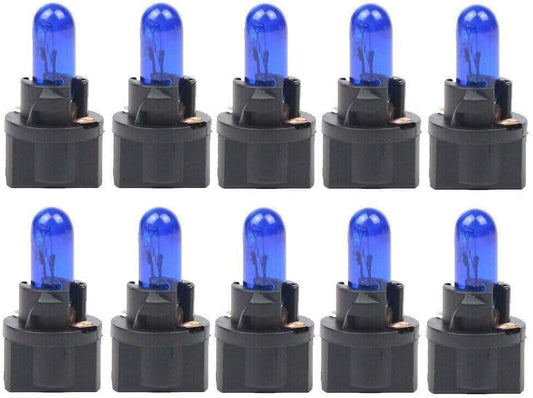 ya 4 8.8 10 Pack Blue T5 SMD Car LED Dashboard Instrument Interior Light Bulbs Accessories 