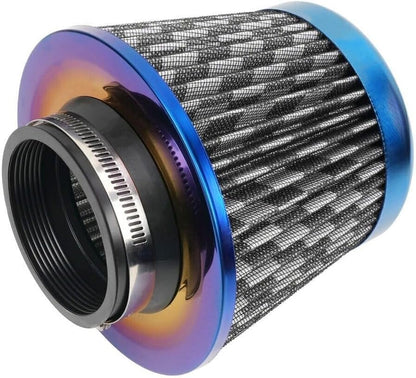 ya 13 9.15 baidi 3 76mm Universal Car Air Filter High Flow Cold Air Intake Dry Cone Replacement