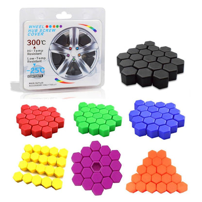 ya 10 9.16 baidi 20PCS 21mm Silicone Car Wheel Nut Lug Hub Covers Bolt Cap Dust Cover Protector
