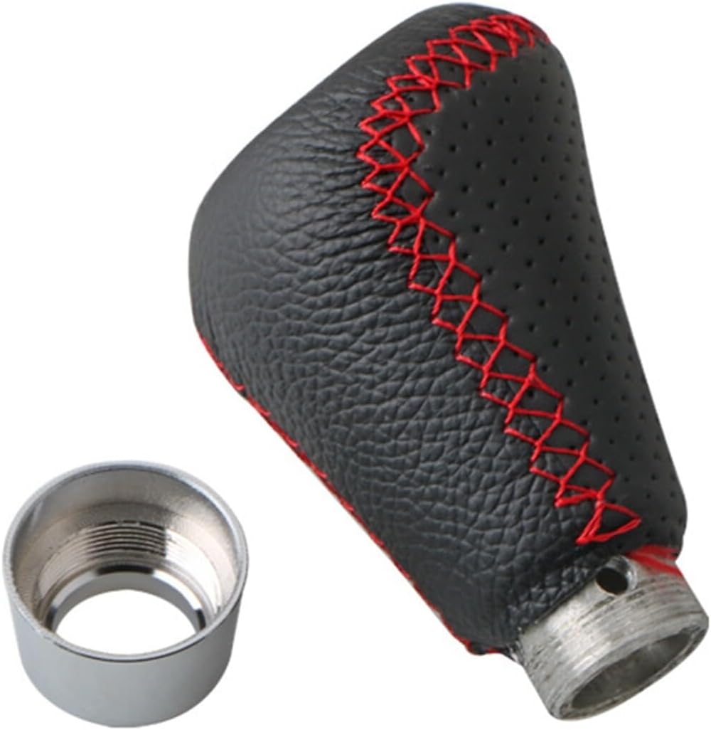 ya 4 8.14 5 Speed Car Universal for Manual Shift Knob Gear Stick Shifter Lever Leather Black