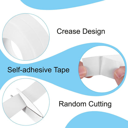 ya 14 9.20 baidi Caulk Tape 0.9 x 10.5 Ft, Self Adhesive Sealing Tape Waterproof White-1