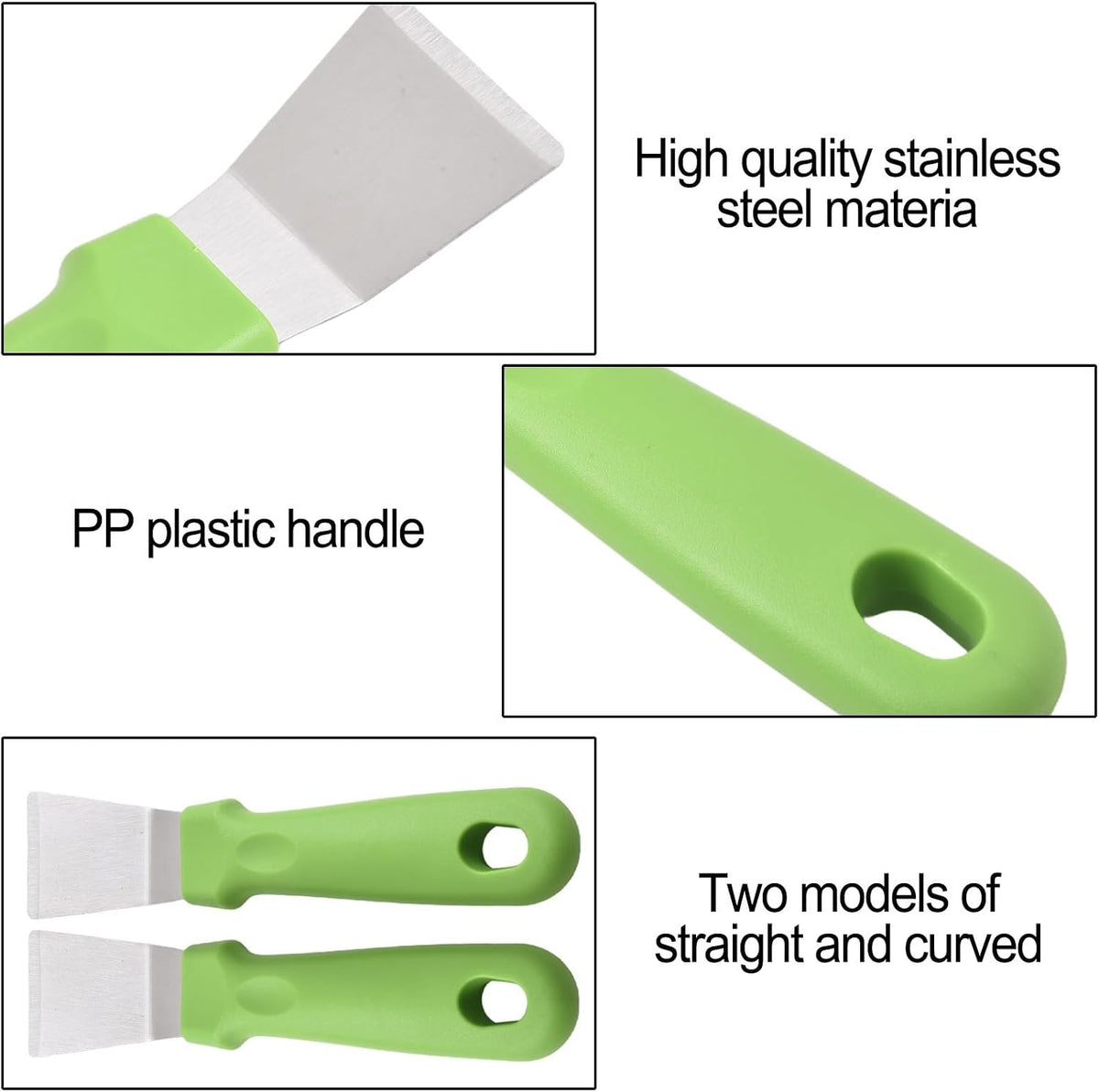 ya 14 9.20 baidi enable Blade for Tough Residues 2Pcs Stainless Steel Oven Scraper-1