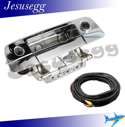 ya 10 9.16 baidi Chrome Tailgate Handle w/Camera & Keyhole Fits 2009-21 for Dodge for Ram 1500 2500 3500