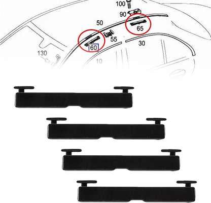 ya 4 8.14 Superior Quality Roof Rack Cover for MERCEDES For CLA For CLAss W117 4 Pieces