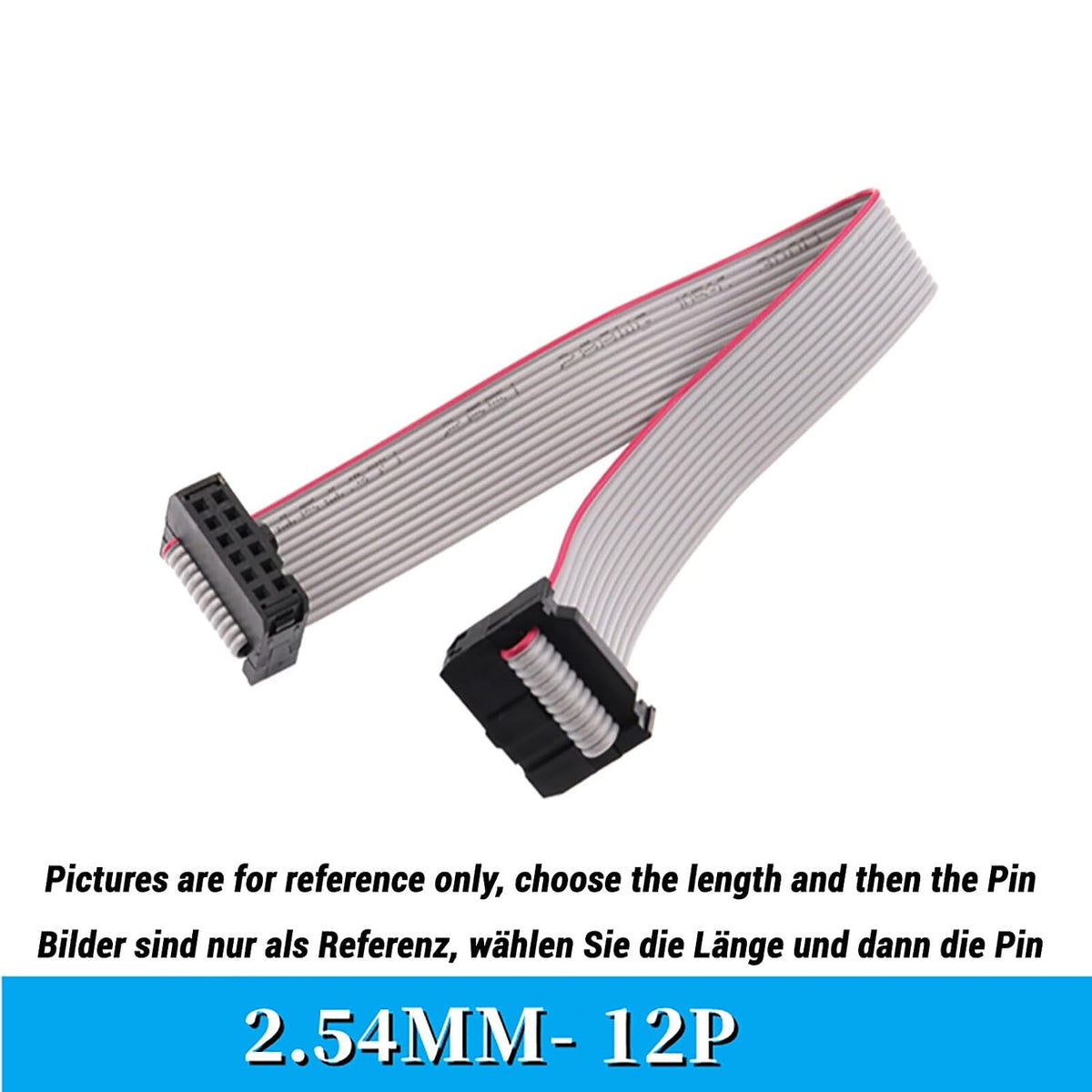 ya 16 10.20 baidi 6-64 Pin 2.54mm Pitch Female to Female IDC Flat Ribbon Extension 10CM-5M Long