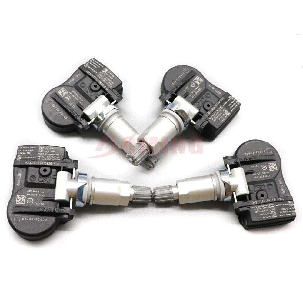 ya 4 8.8 4 Pack 52933-F2000 TPMS Sensor Tire Pressure Sensor for Hyundai for Elantra Kona