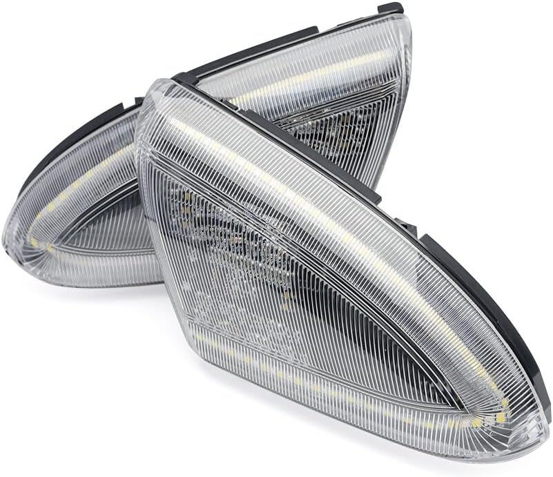 ya 11 9.14 baidi1Pair Side Mirror Turn Signal Light Puddle Lamp for Dodge for Ram 1500 2500