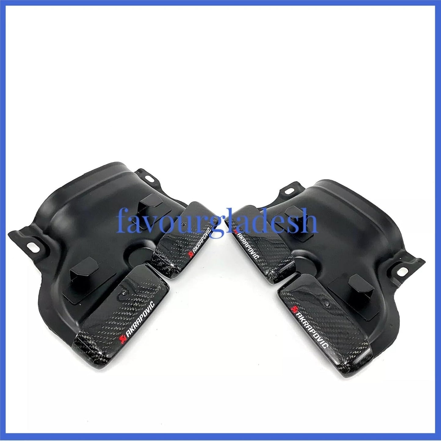 ya 6 8.24 baidi for Mercedes-benz GLC GLE C-Class W205 Akrapovic Carbon Fiber Tip Pipe