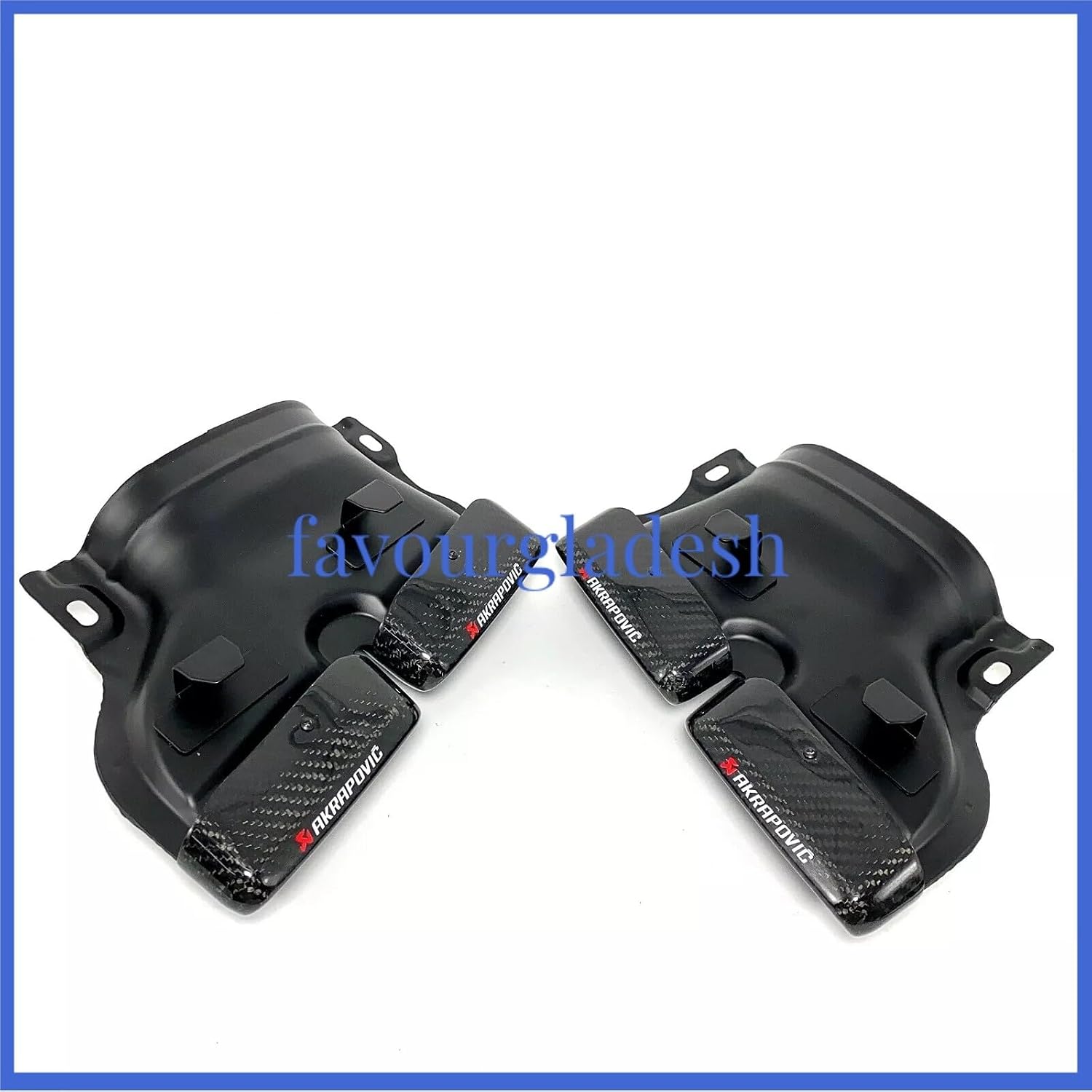 ya 6 8.24 baidi for Mercedes-benz GLC GLE C-Class W205 Akrapovic Carbon Fiber Tip Pipe
