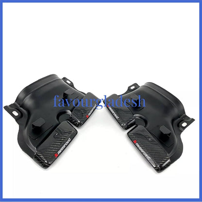 ya 6 8.24 baidi for Mercedes-benz GLC GLE C-Class W205 Akrapovic Carbon Fiber Tip Pipe
