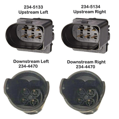 ya 4 8.8 4PCS Up+Downstream Oxygen Sensor for BMW 545i 645Ci 2004-2005 4.4L Manual Trans.
