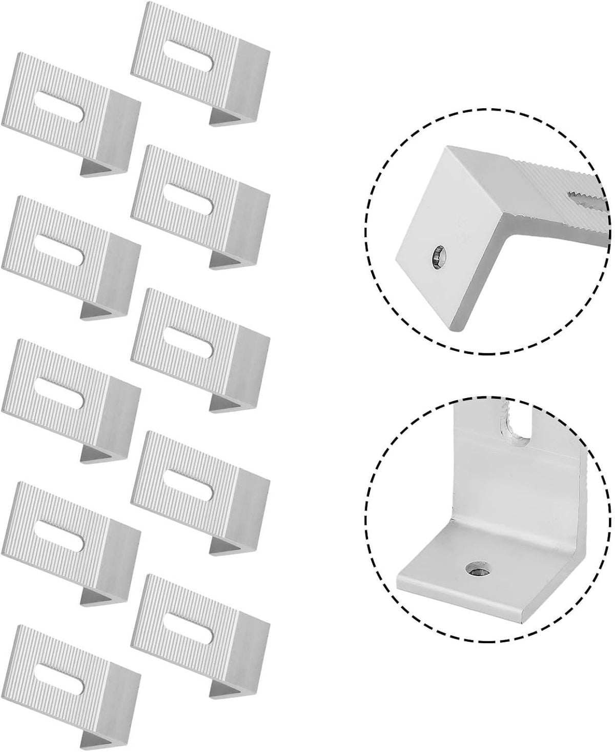 ya 26 10.21 baidi Aluminum Solar Panel Mounting L Brackets 90 De Angle PV Connection Angle New