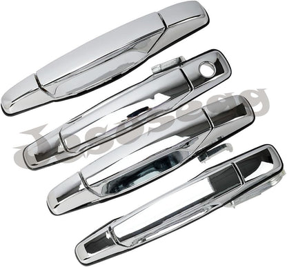 ya 9 10.24 1Set Chrome Outside Door Handle Fit for Silverado for Sierra Tahoe for Yukon 2007-2013