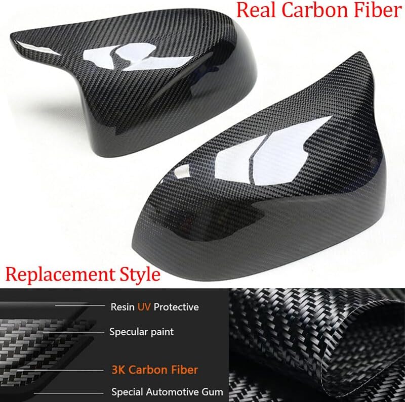 ya 11 9.14 baidifor BMW F97 X3M F98 X4M F95 X5M F96 X6M Carbon Fiber Rear View Mirror Cover TRW