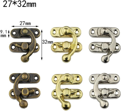 ya 26 10.21 baidi 30Pcs Iron Chest Latch Buckle Hasps for Box Tool Packing Lock-2