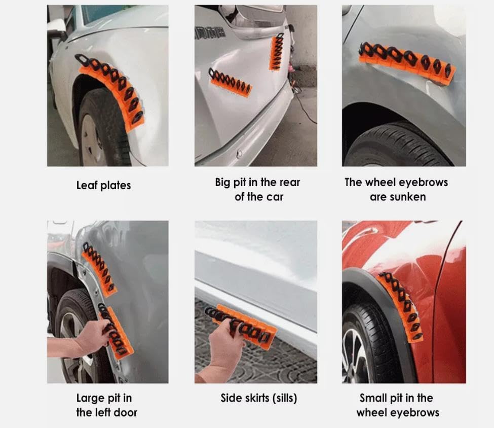 ya 4 8.24 baidi 4Pcs Car Body Hail Glue Puller Tabs Pulling Paintless Dent Repair Removal Tool