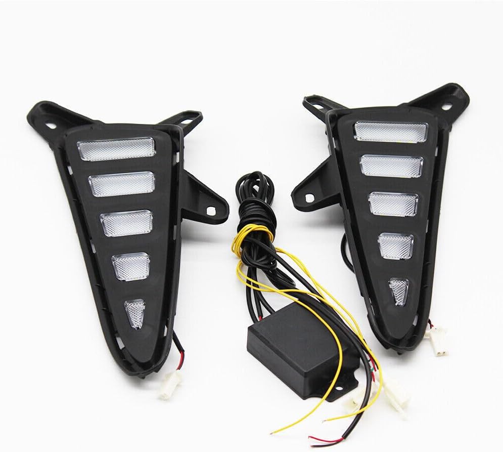 ya 2 8.15 Suitable for Toyota C-HR CHR 2016-2019 DRL LED daytime running lights, turn signal fog lights