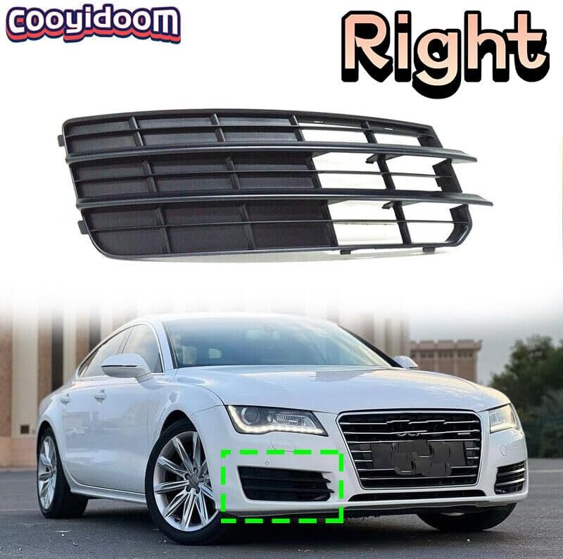 ya 2 8.15 Right fog light grille cover decoration, right fog light grill suitable for Audi A7 2011-2015