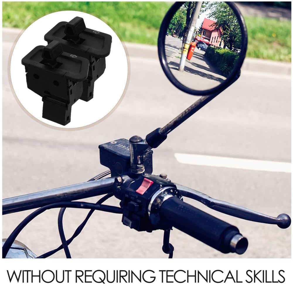 ya 13 9.15 baidi 2 Pcs Motorcycle Switch Turn Signal Controls Light Headlight Operation Bicycle