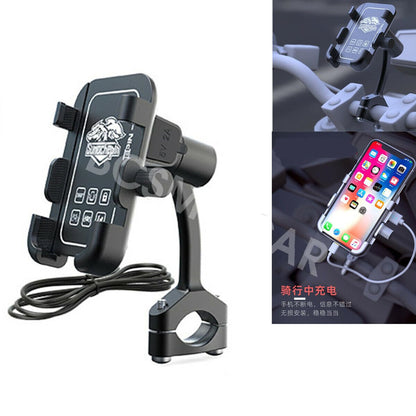 ya 6 8.24 baidi 360¡ã CNC Motorcycle ATV Cell Phone GPS Handlebar Mount Holder w/USB for Charger