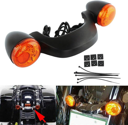 ya 4 8.24 baidi rear brake light bar LED turn signal tail light for Harley Street Road Glide
