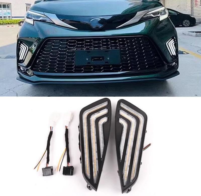 ya 4 8.14 LED Daytime Running Lights DRL Fits for Toyota for SIENNA XSE 2021-2024 2023 2022