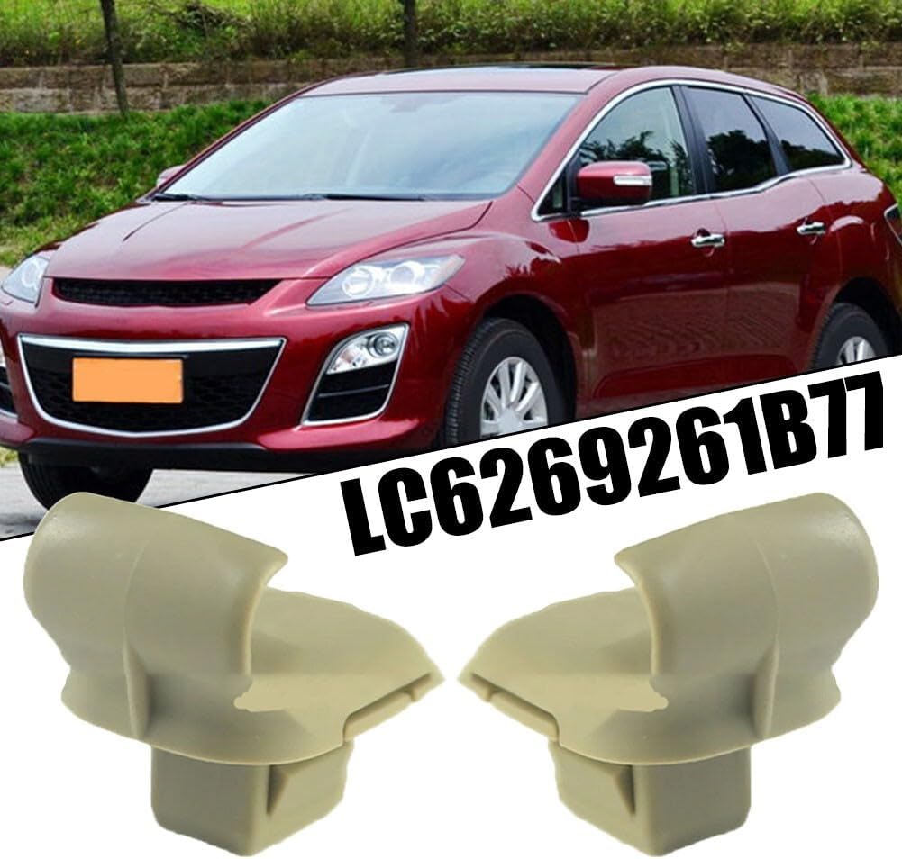 ya 6 8.14 2pcs Car Beige Sun Visor Clip LC6269261B77 for for Mazda 3 5 6 CX-7 CX-9 for RX-8