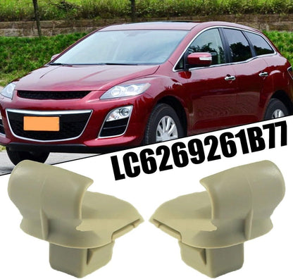 ya 6 8.14 2pcs Car Beige Sun Visor Clip LC6269261B77 for for Mazda 3 5 6 CX-7 CX-9 for RX-8