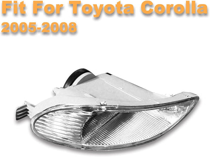 ya 7 8.24 baidi 1Pcs Left Clear lens Bumper Fog Light Driving Lamp for Toyota for Corolla 2005-2008