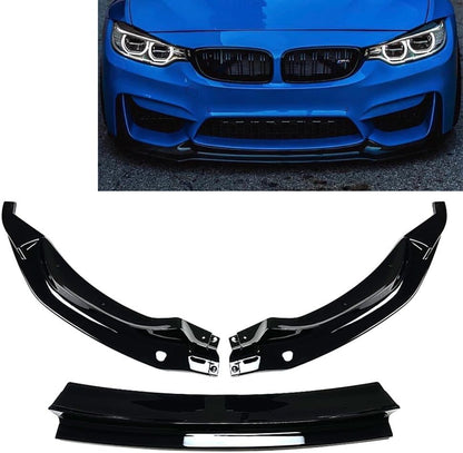 ya 2 8.15 Front Bumper Lower Spoiler Splitter Lip for BMW F80 M3 F82 F83 M4 2015-20 Gloss